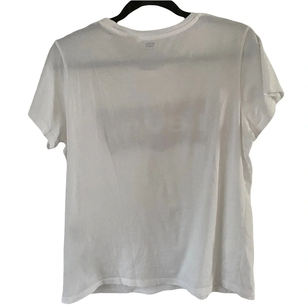 Levi’s Batwing‎ Perfect White Classic Casual 90s Cotton T-Shirt Large